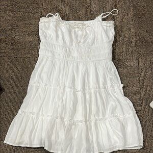 Altar'd State White Sleeveless Tiered Sundress